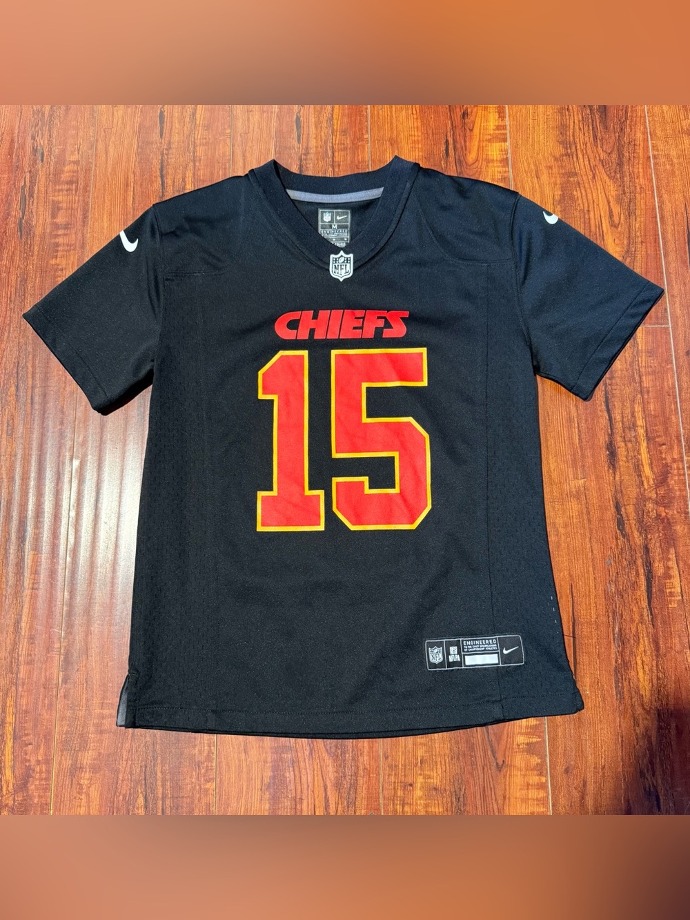 Patrick Mahomes Kansas City Chiefs #15 Boys/Kids Sz Medium Nike Football Jersey